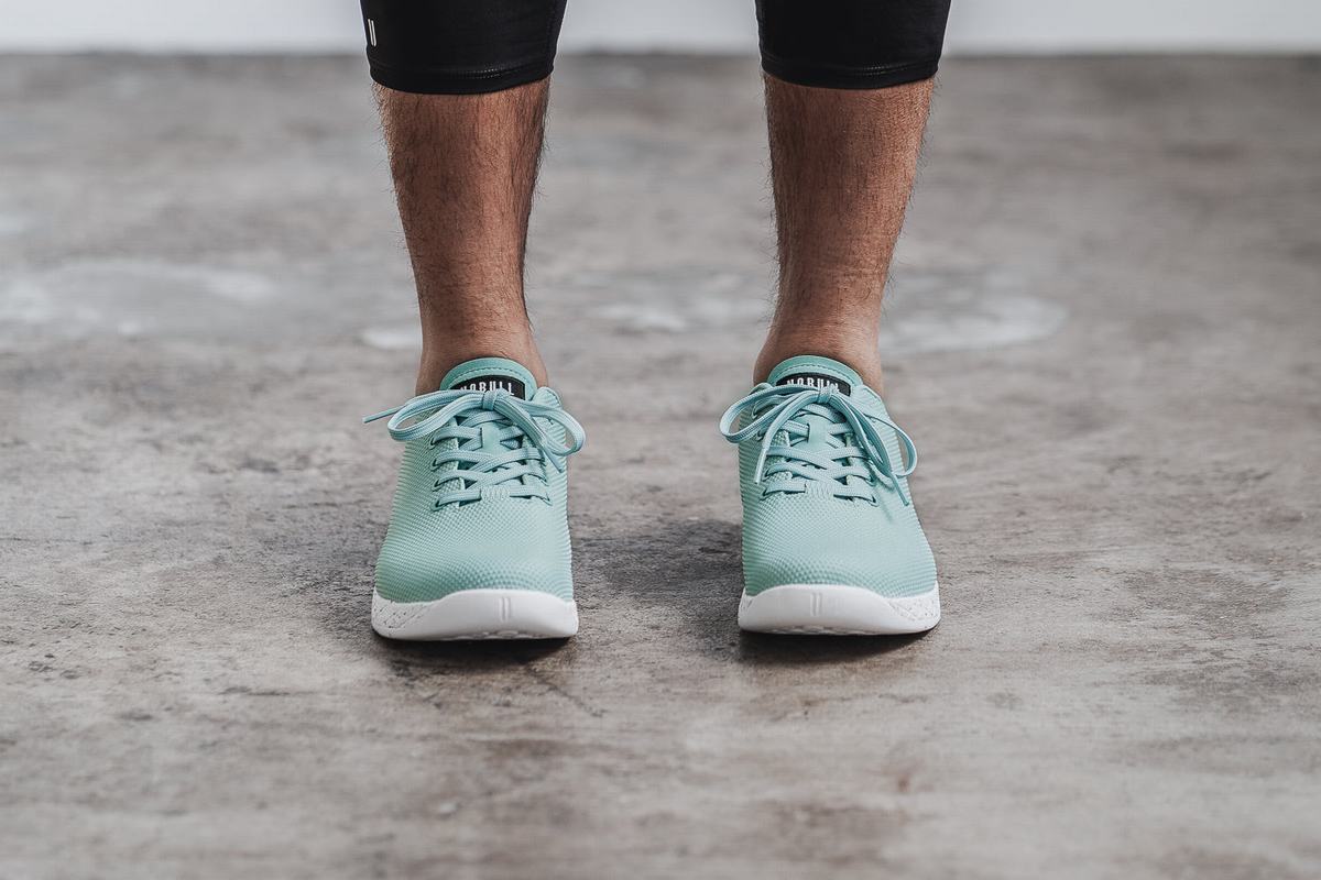 Basket Nobull Superfabric Trainer Homme Turquoise Clair | YW5739406