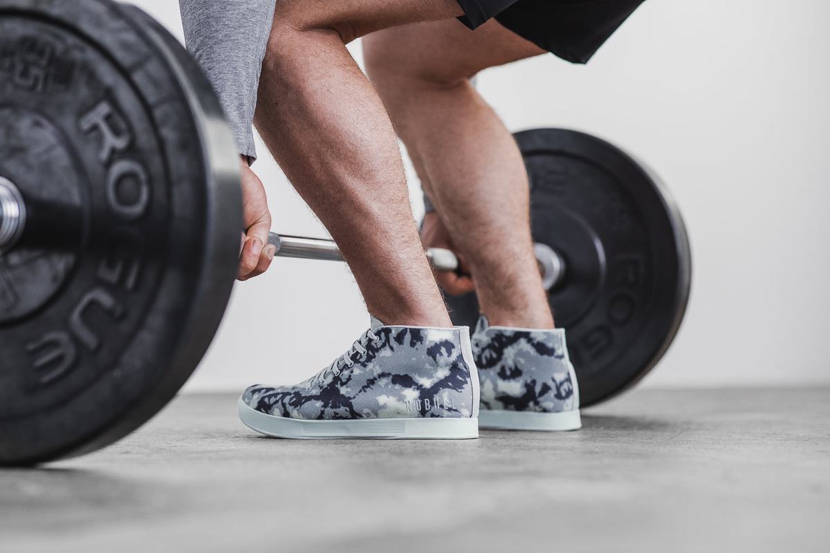 Basket Nobull Tie-Dye Canvas Mid Trainer Homme Bleu Marine | LR7095128