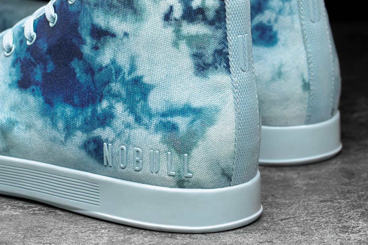 Basket Nobull Tie-Dye Canvas Mid Trainer Homme Menthe | WP8374912