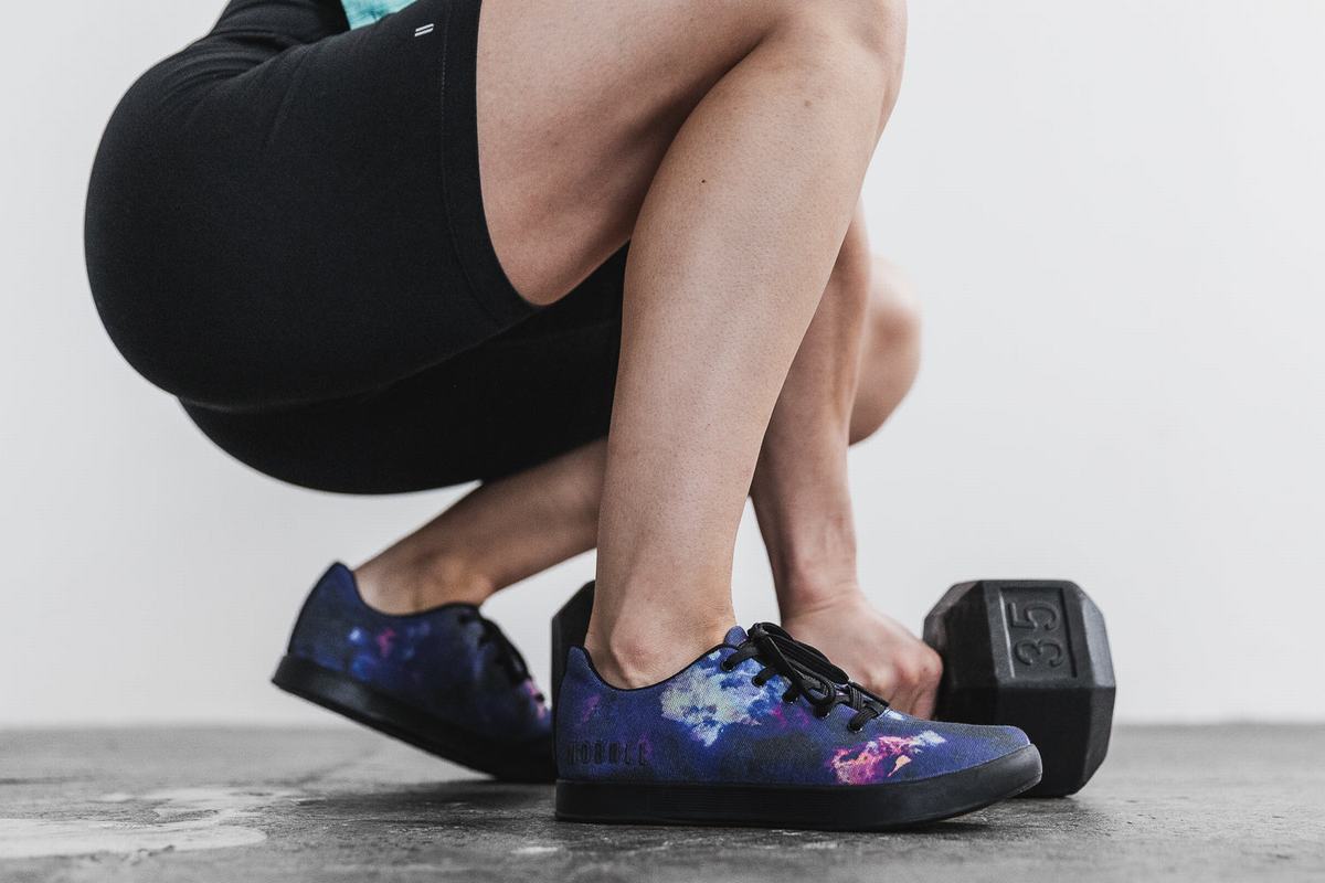Basket Nobull Tie-Dye Canvas Trainer Femme Violette Noir | BK2104768
