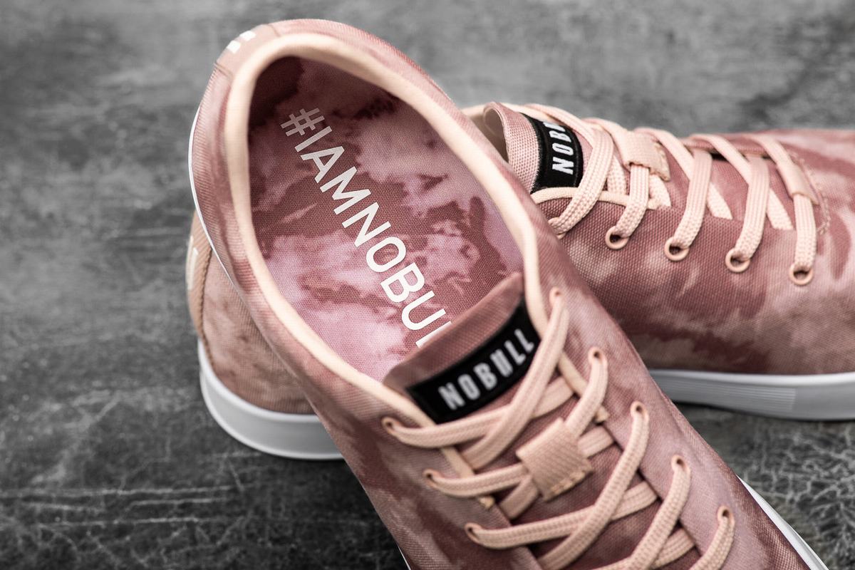 Basket Nobull Tie-Dye Canvas Trainer Femme Rose | JQ5934018