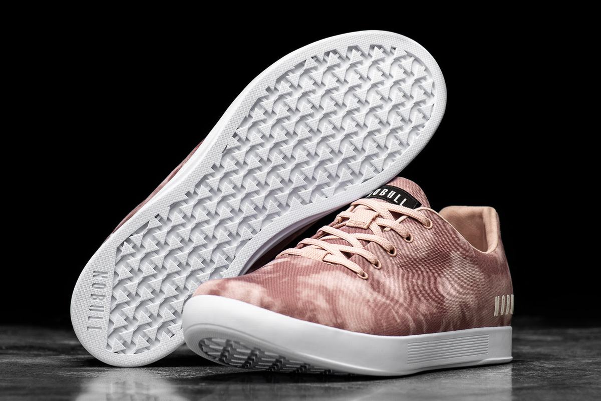 Basket Nobull Tie-Dye Canvas Trainer Femme Rose | JQ5934018