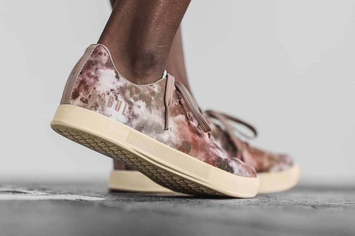Basket Nobull Tie-Dye Canvas Trainer Femme Marron Kaki | KE8597021