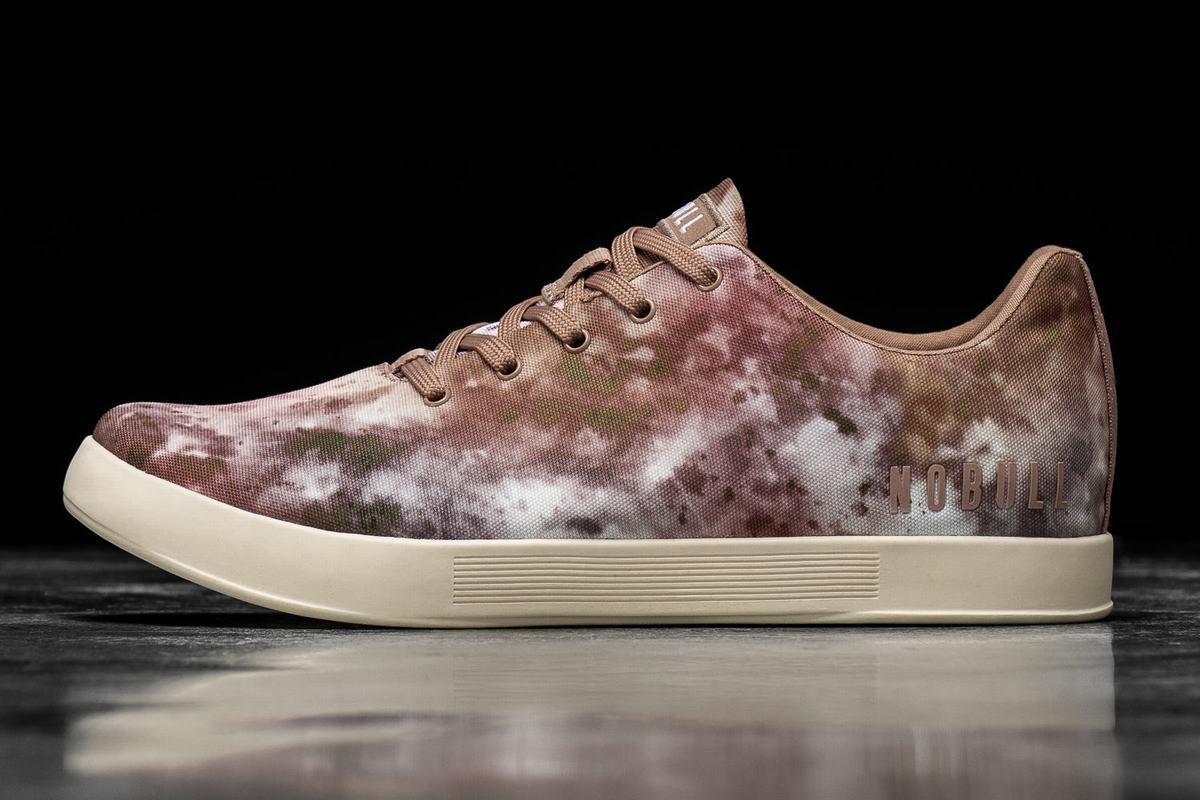 Basket Nobull Tie-Dye Canvas Trainer Femme Marron Kaki | KE8597021
