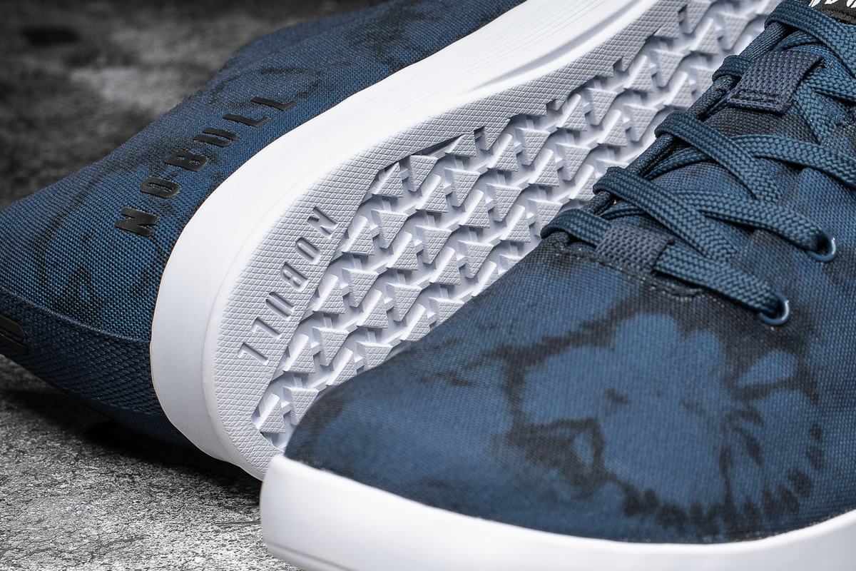 Basket Nobull Tie-Dye Canvas Trainer Femme Bleu Marine | LW9026743