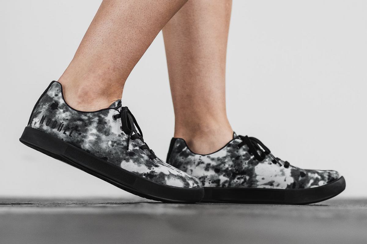 Basket Nobull Tie-Dye Canvas Trainer Femme Grise | UL7194582