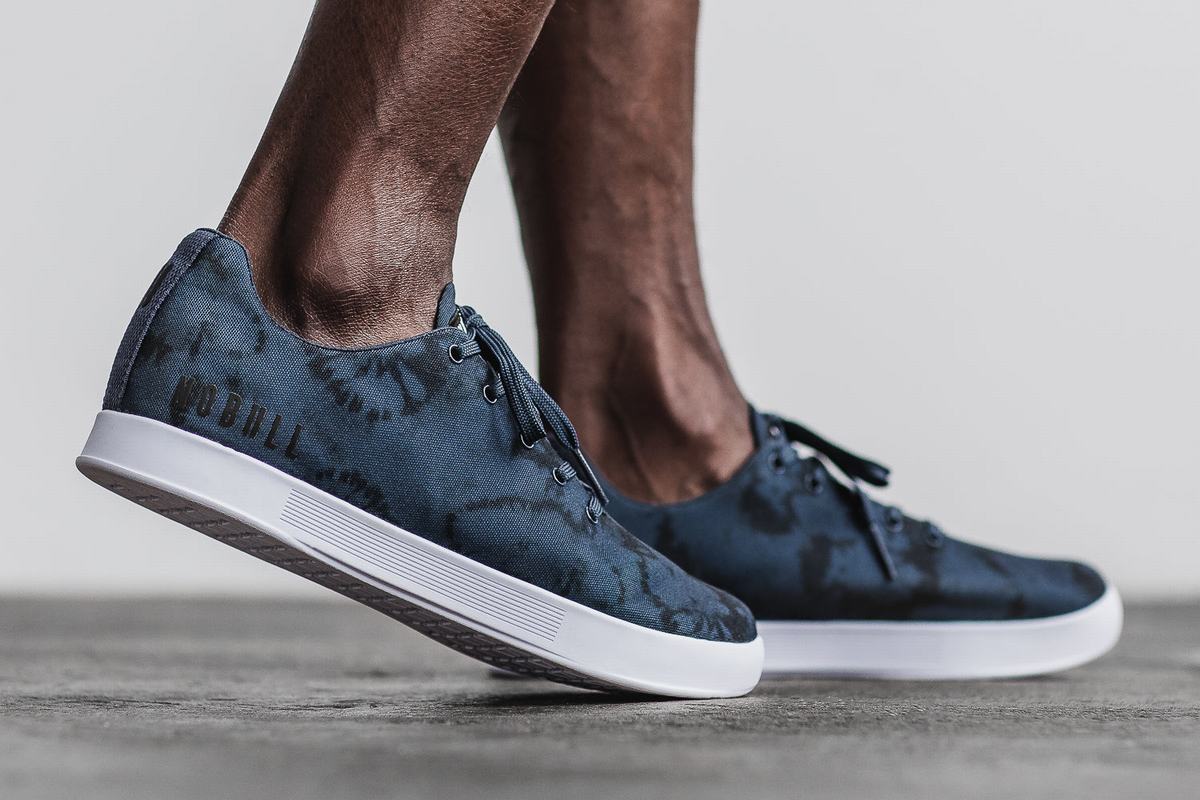 Basket Nobull Tie-Dye Canvas Trainer Homme Bleu Marine | BV6835419