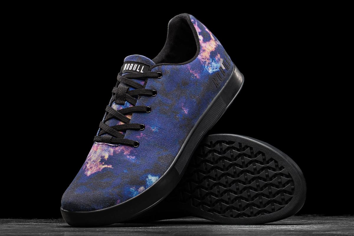 Basket Nobull Tie-Dye Canvas Trainer Homme Violette Noir | FA4532816
