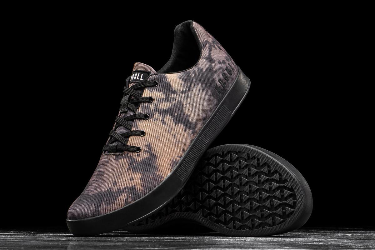 Basket Nobull Tie-Dye Canvas Trainer Homme Toffee | JA3514697