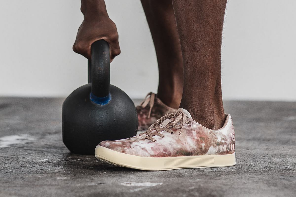 Basket Nobull Tie-Dye Canvas Trainer Homme Marron Kaki | RX1724386