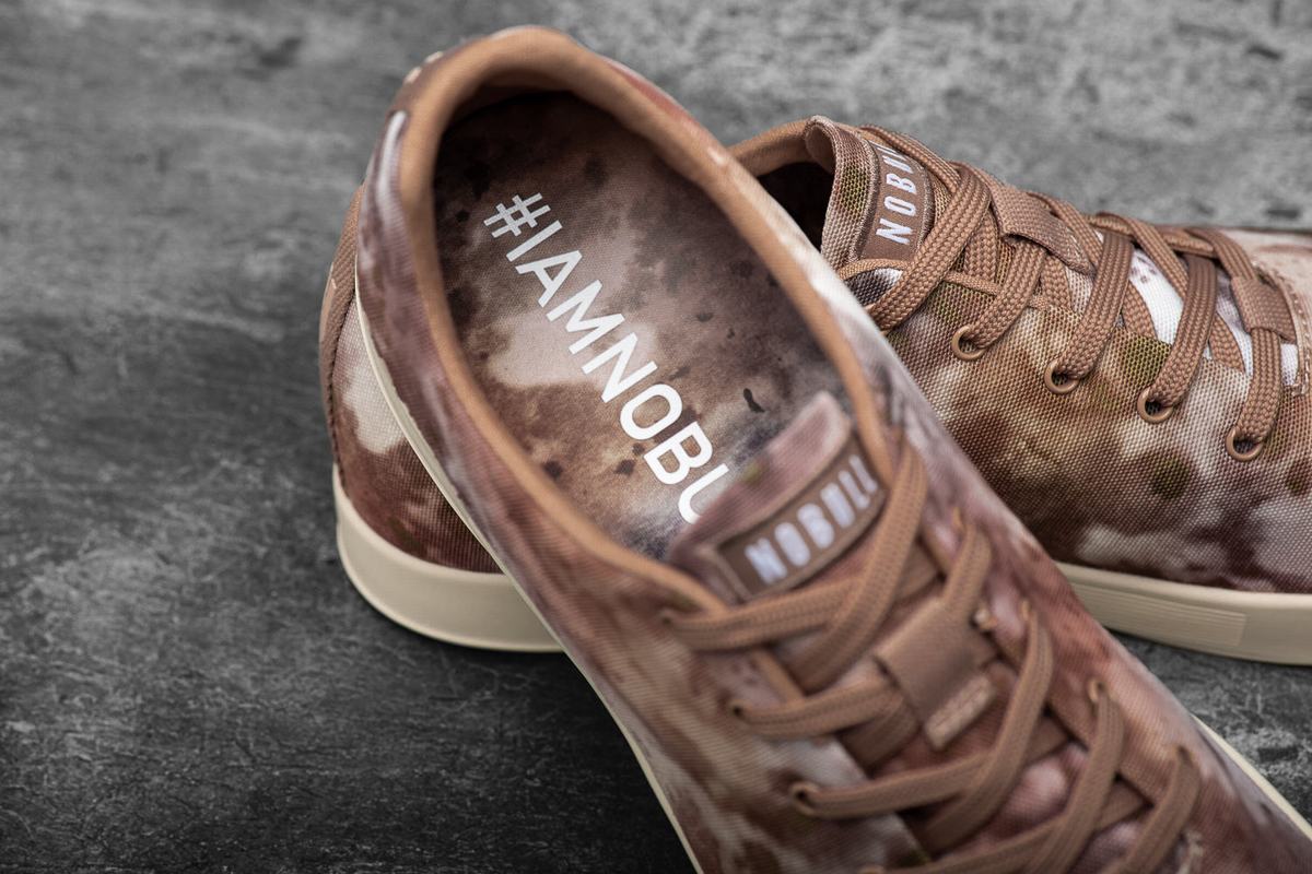 Basket Nobull Tie-Dye Canvas Trainer Homme Marron Kaki | RX1724386