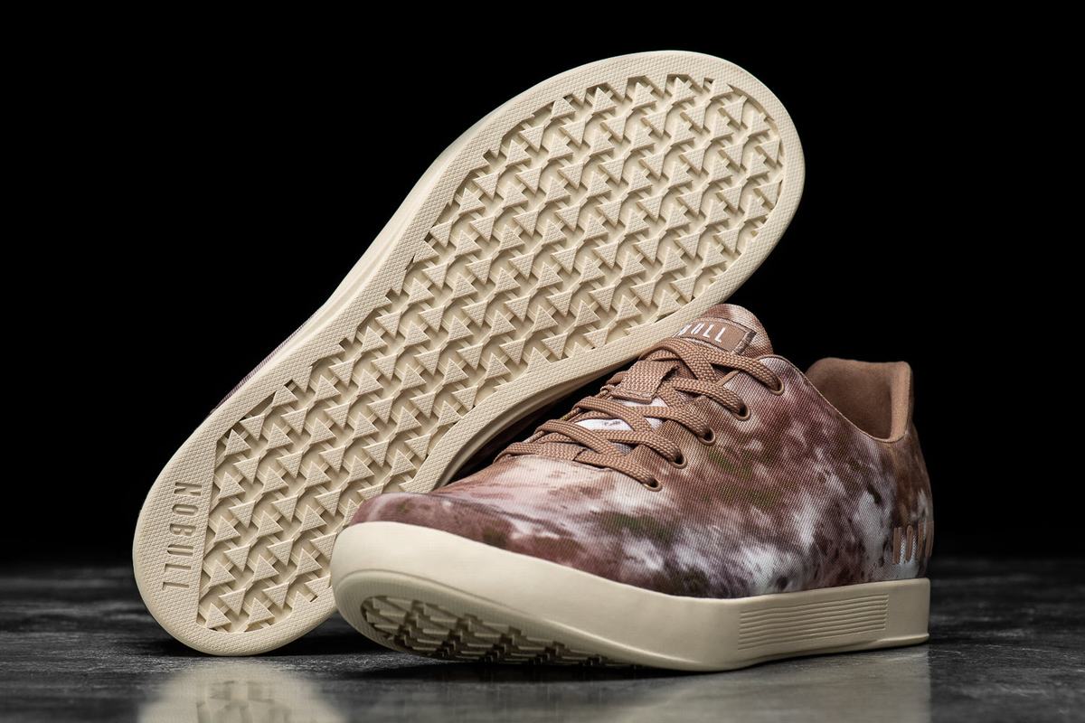 Basket Nobull Tie-Dye Canvas Trainer Homme Marron Kaki | RX1724386