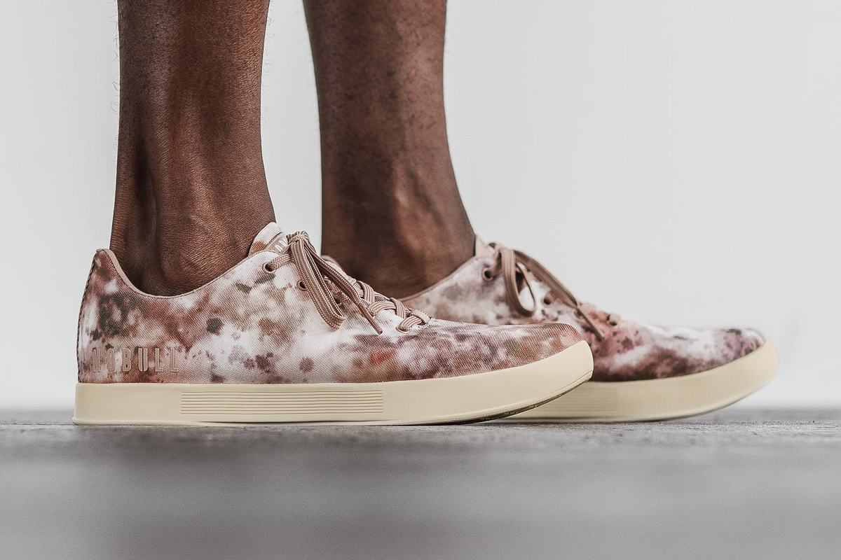 Basket Nobull Tie-Dye Canvas Trainer Homme Marron Kaki | RX1724386
