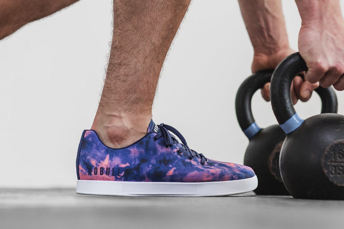 Basket Nobull Tie-Dye Canvas Trainer Homme Indigo Rose | SM2169054