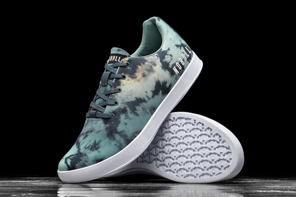 Basket Nobull Tie-Dye Canvas Trainer Homme Turquoise | ZW0963412
