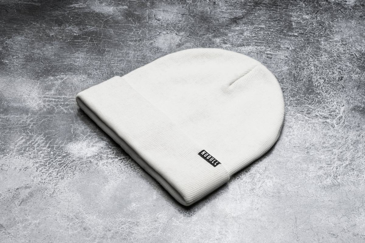 Bonnet Nobull Cuffed Beanie Femme Blanche | SJ2974681