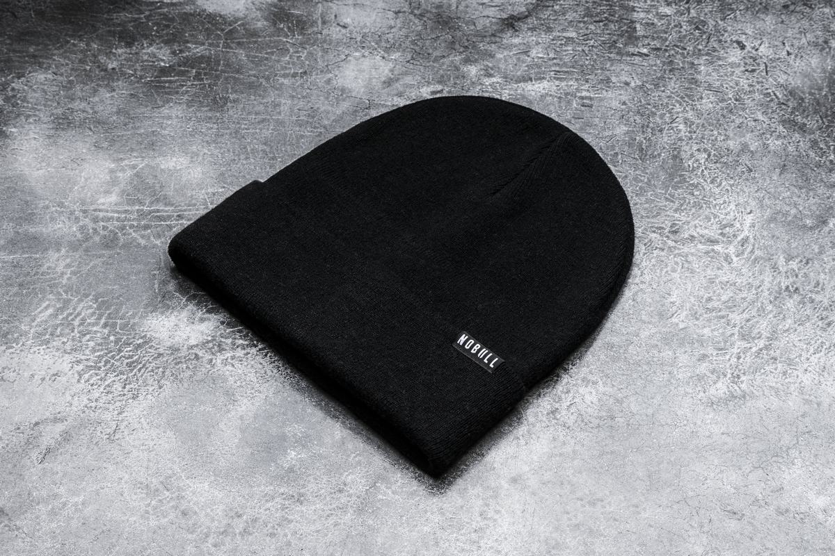 Bonnet Nobull Cuffed Beanie Femme Noir | EL1376289
