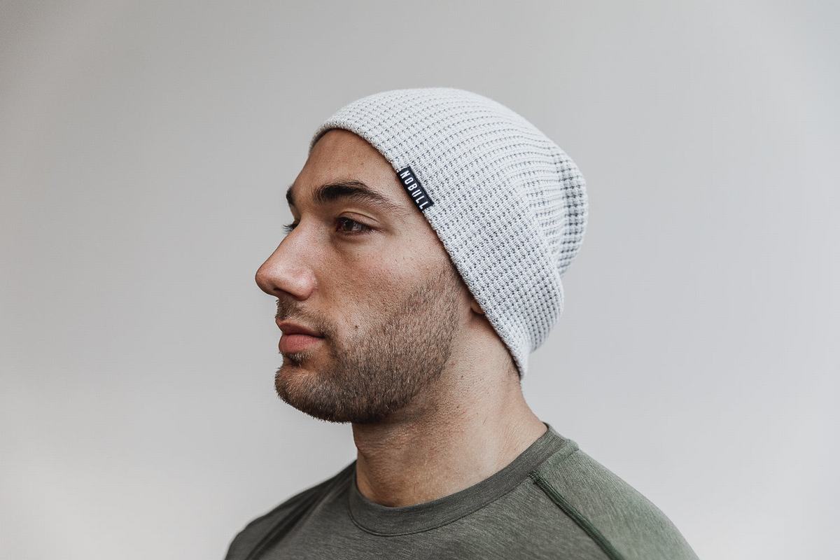 Bonnet Nobull Waffle Beanie Homme Grise | OF8605241