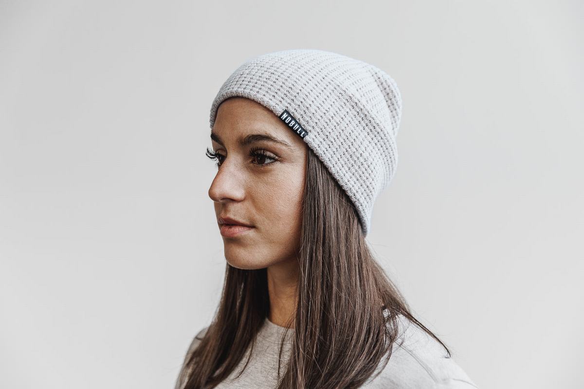 Bonnet Nobull Waffle Beanie Homme Grise | OF8605241