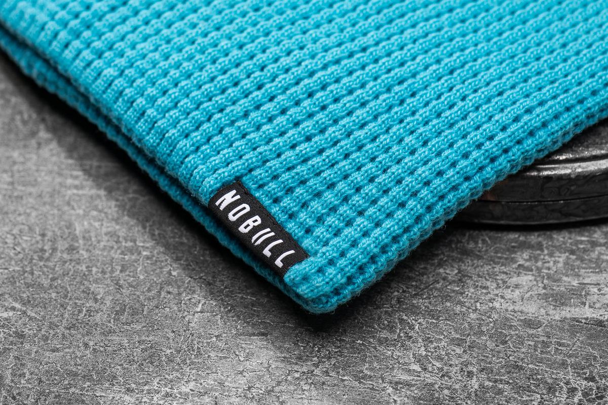 Bonnet Nobull Waffle Beanie Neon Femme Bleu | LZ8259014
