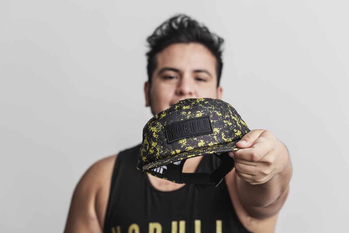 Chapeaux Nobull 5-panel Pride Homme Noir Doré | TE0529734