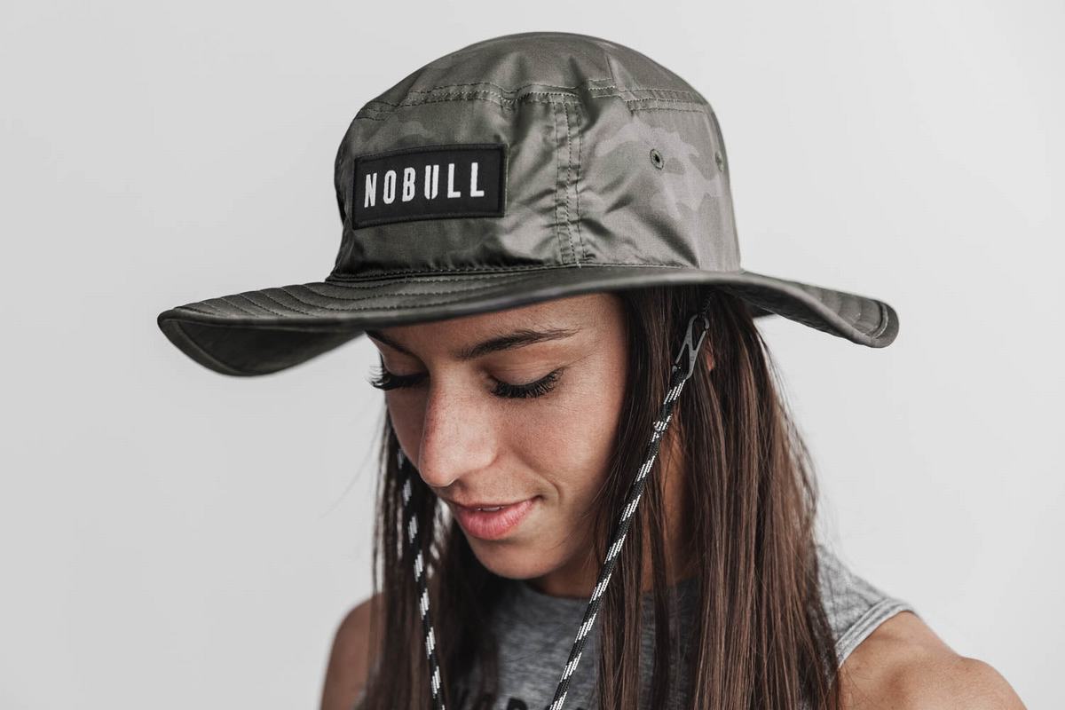 Chapeaux Nobull Boonie Homme Vert Camouflage | BQ8965017