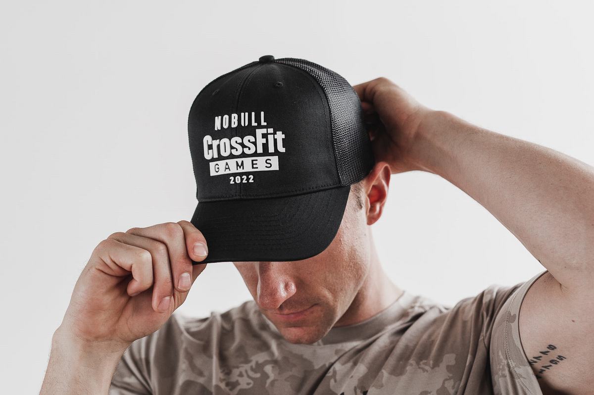 Chapeaux Nobull Crossfit Games® 2022 Curved-Brim Trucker Femme Noir | CA1083762