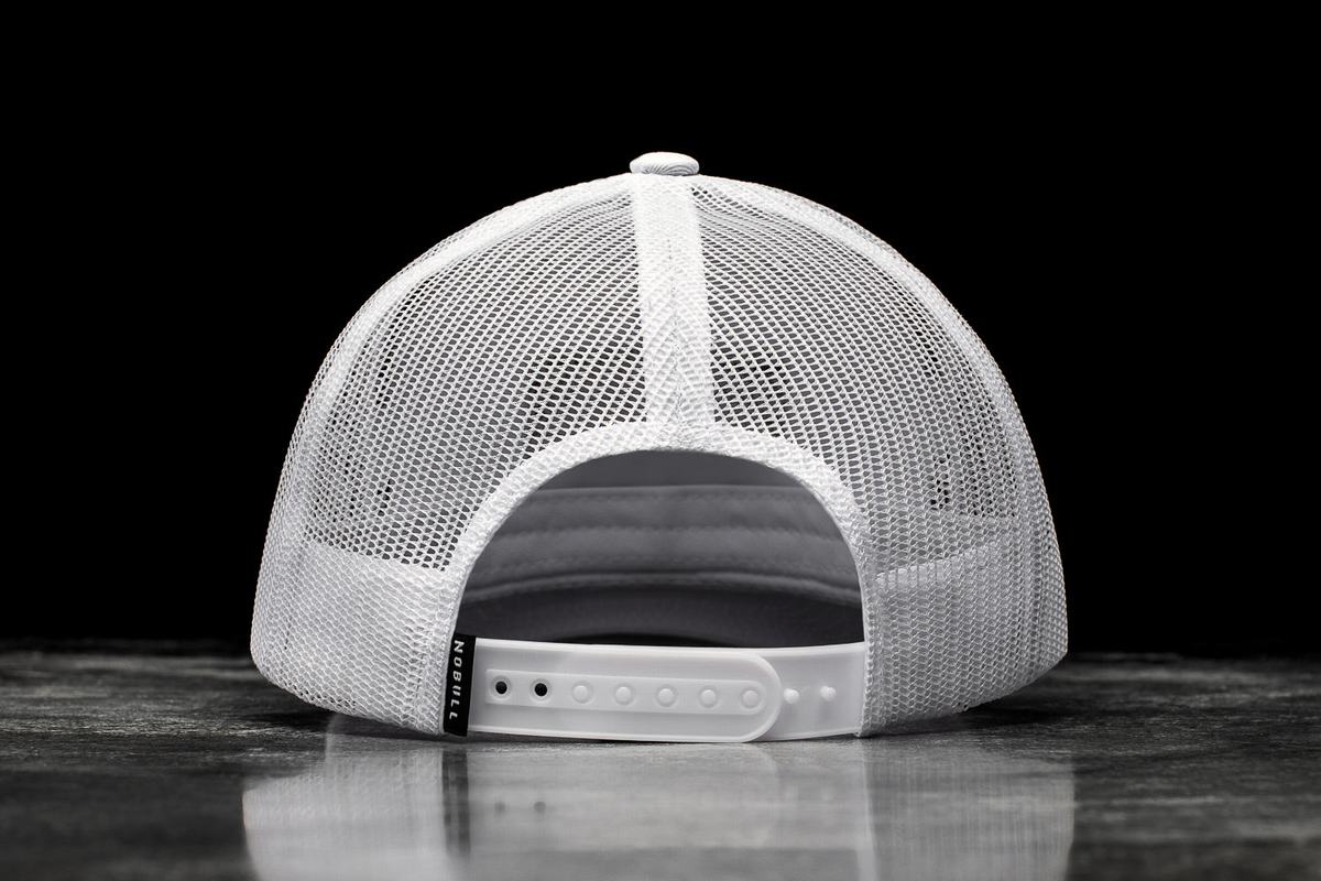 Chapeaux Nobull Curved-Brim Trucker Homme Blanche | PU0354917