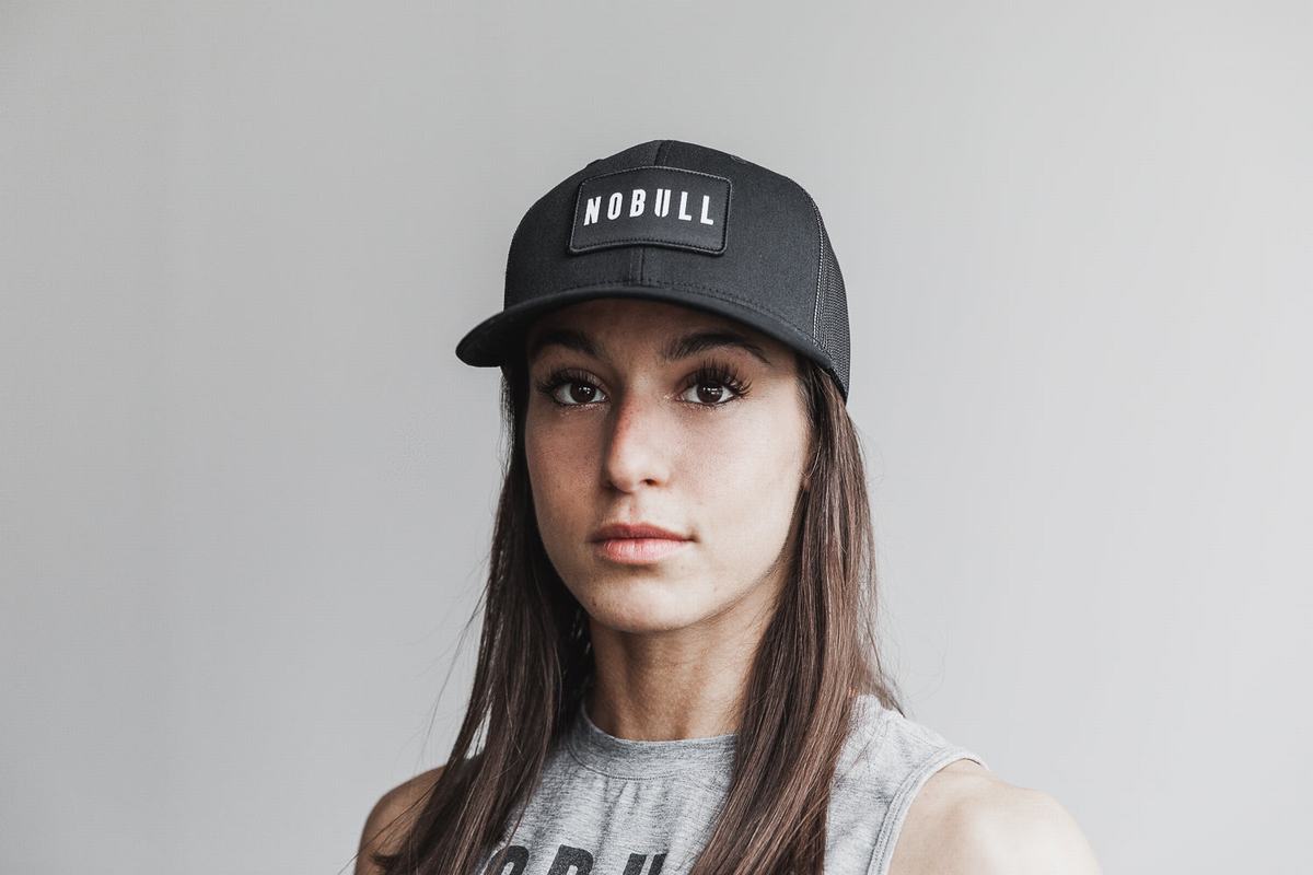 Chapeaux Nobull Curved-Brim Trucker Homme Noir | XR2918635