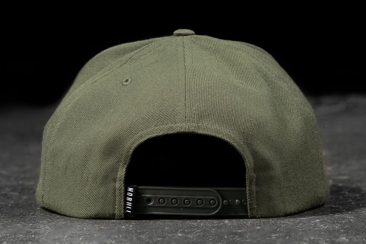 Chapeaux Nobull Plates-Brim Snapback Homme Vert Olive | DK6541037