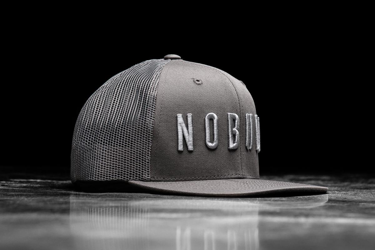 Chapeaux Nobull Plates-Brim Trucker Femme Grise Foncé | AR8602947