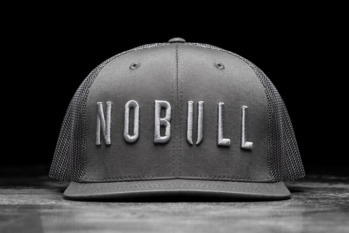 Chapeaux Nobull Plates-Brim Trucker Femme Grise Foncé | AR8602947