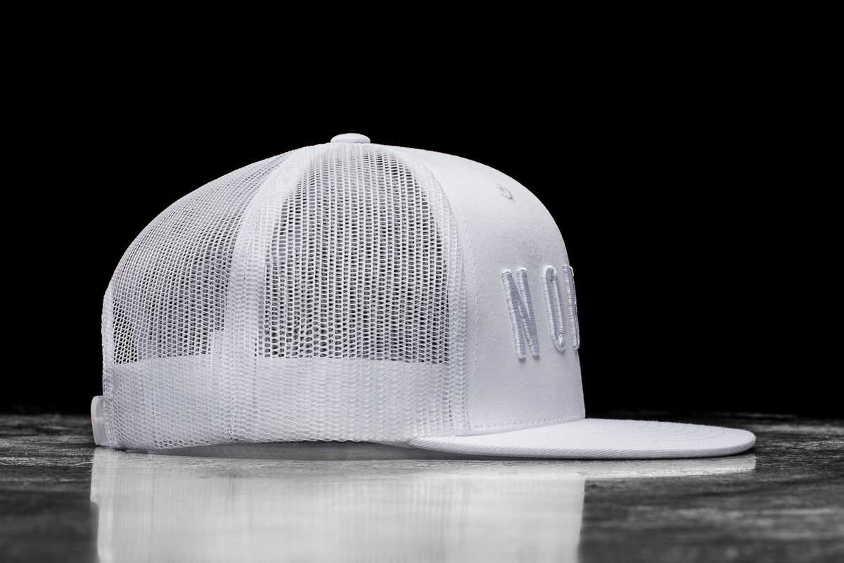 Chapeaux Nobull Plates-Brim Trucker Femme Blanche | GB0369854