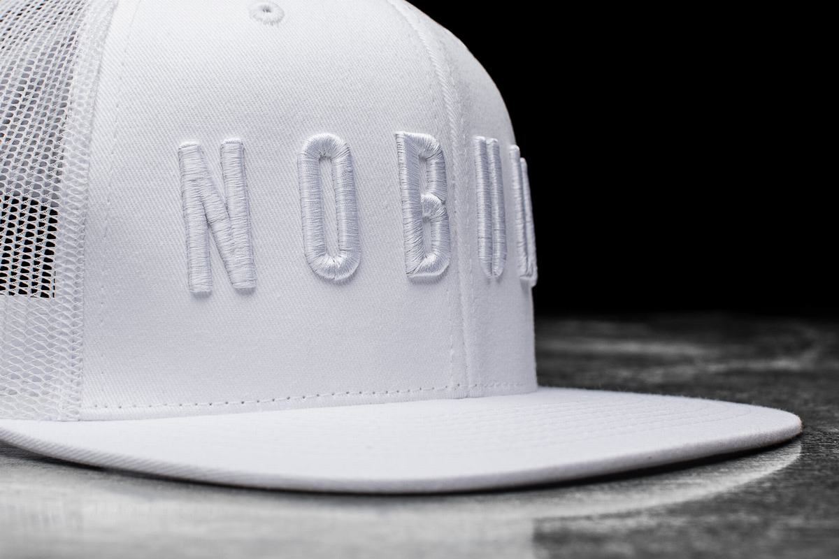 Chapeaux Nobull Plates-Brim Trucker Femme Blanche | GB0369854