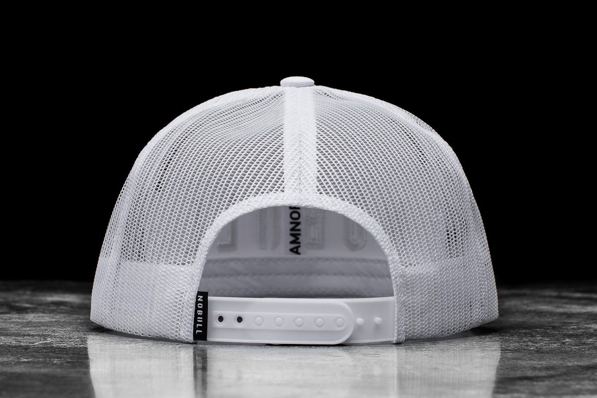 Chapeaux Nobull Plates-Brim Trucker Femme Blanche | GB0369854