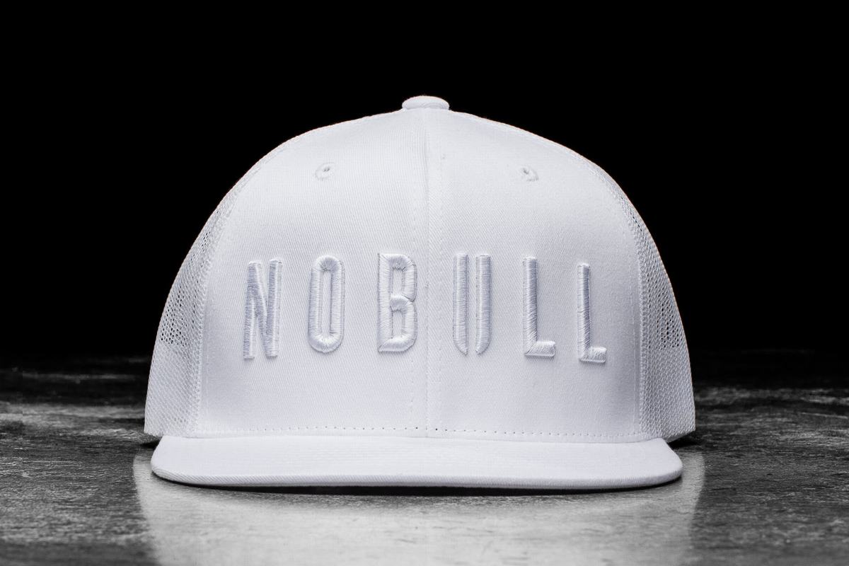 Chapeaux Nobull Plates-Brim Trucker Femme Blanche | GB0369854