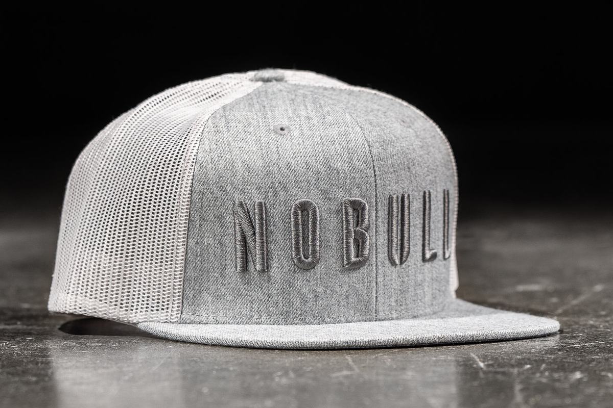 Chapeaux Nobull Plates-Brim Trucker Femme Grise Clair | XH9046538