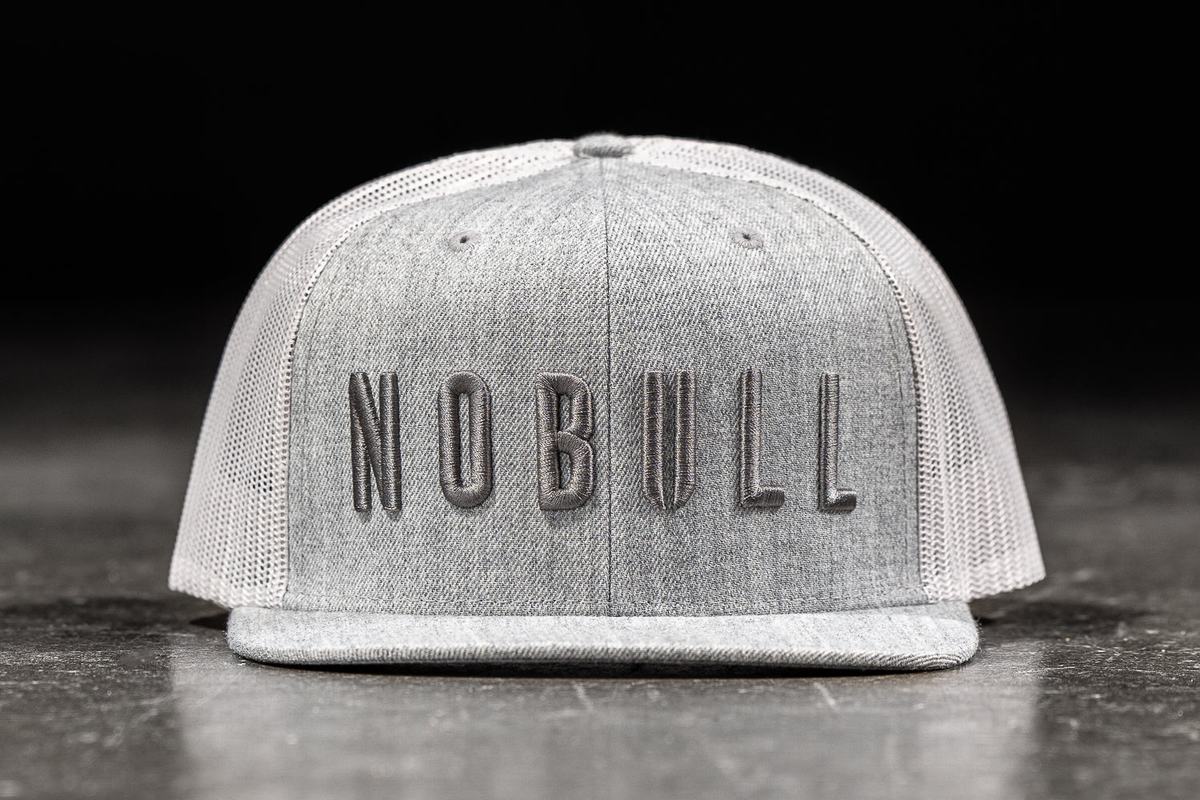 Chapeaux Nobull Plates-Brim Trucker Homme Grise Clair | FA1347506
