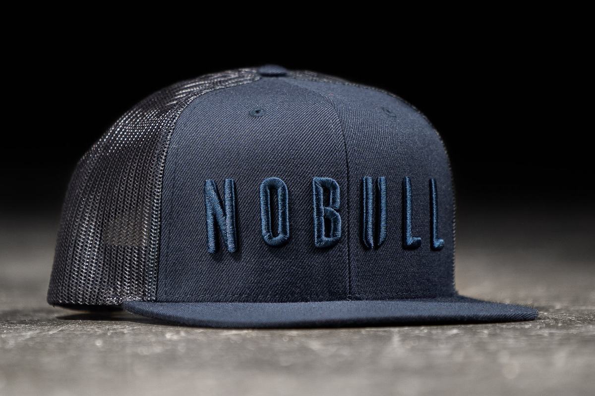 Chapeaux Nobull Plates-Brim Trucker Homme Bleu Marine | QA6428017