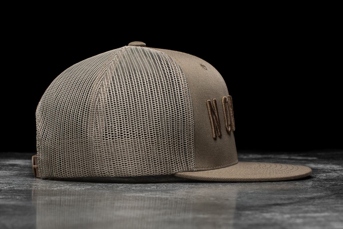 Chapeaux Nobull Plates-Brim Trucker Homme Marron Clair | XZ6593782