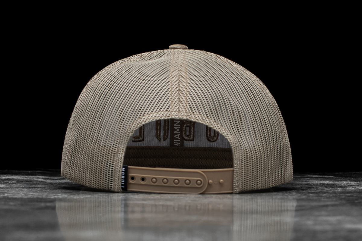 Chapeaux Nobull Plates-Brim Trucker Homme Marron Clair | XZ6593782