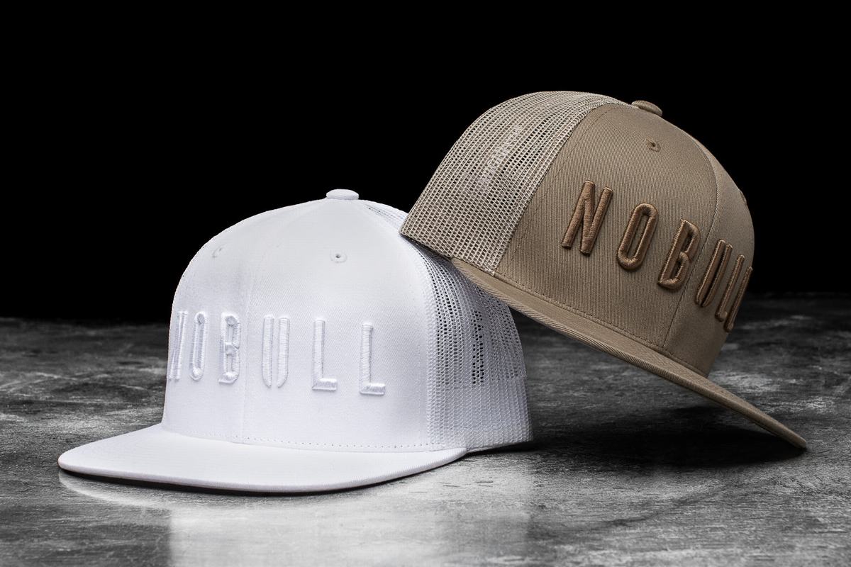 Chapeaux Nobull Plates-Brim Trucker Homme Marron Clair | XZ6593782