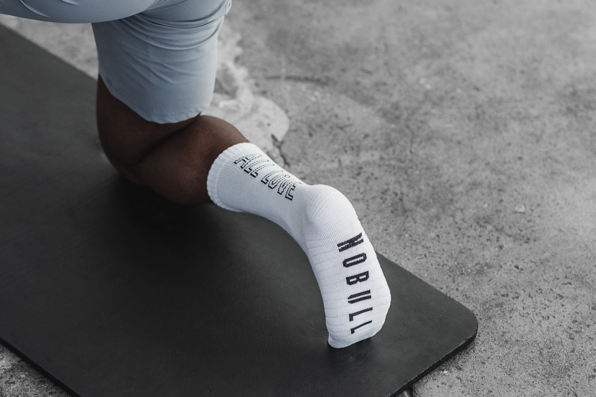 Chaussettes Nobull Crew All Love Homme Blanche | LN7124608