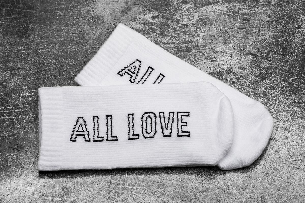 Chaussettes Nobull Crew All Love Homme Blanche | LN7124608