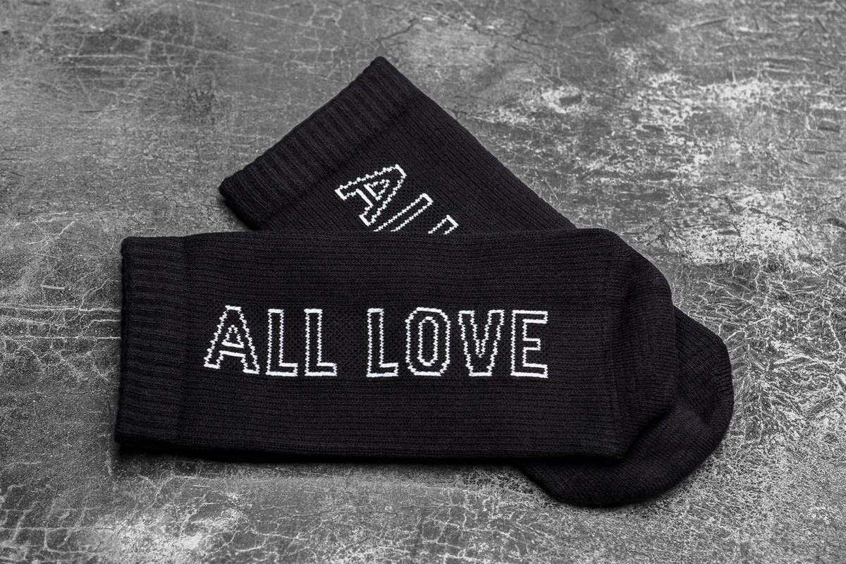 Chaussettes Nobull Crew All Love Homme Noir | HU7023451