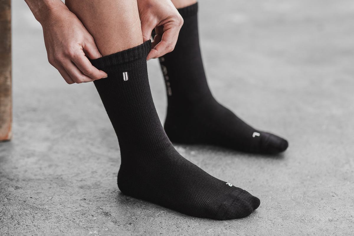 Chaussettes Nobull Crew All Love Homme Noir | HU7023451