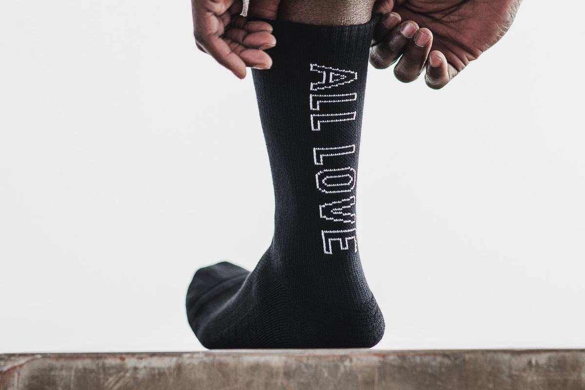Chaussettes Nobull Crew All Love Homme Noir | HU7023451