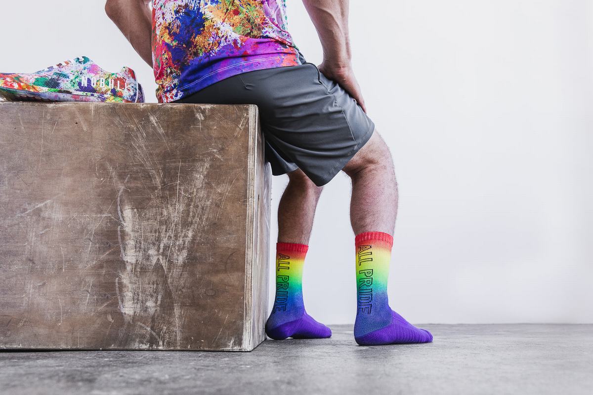 Chaussettes Nobull Crew All Pride Femme Multicolore | GW4923165