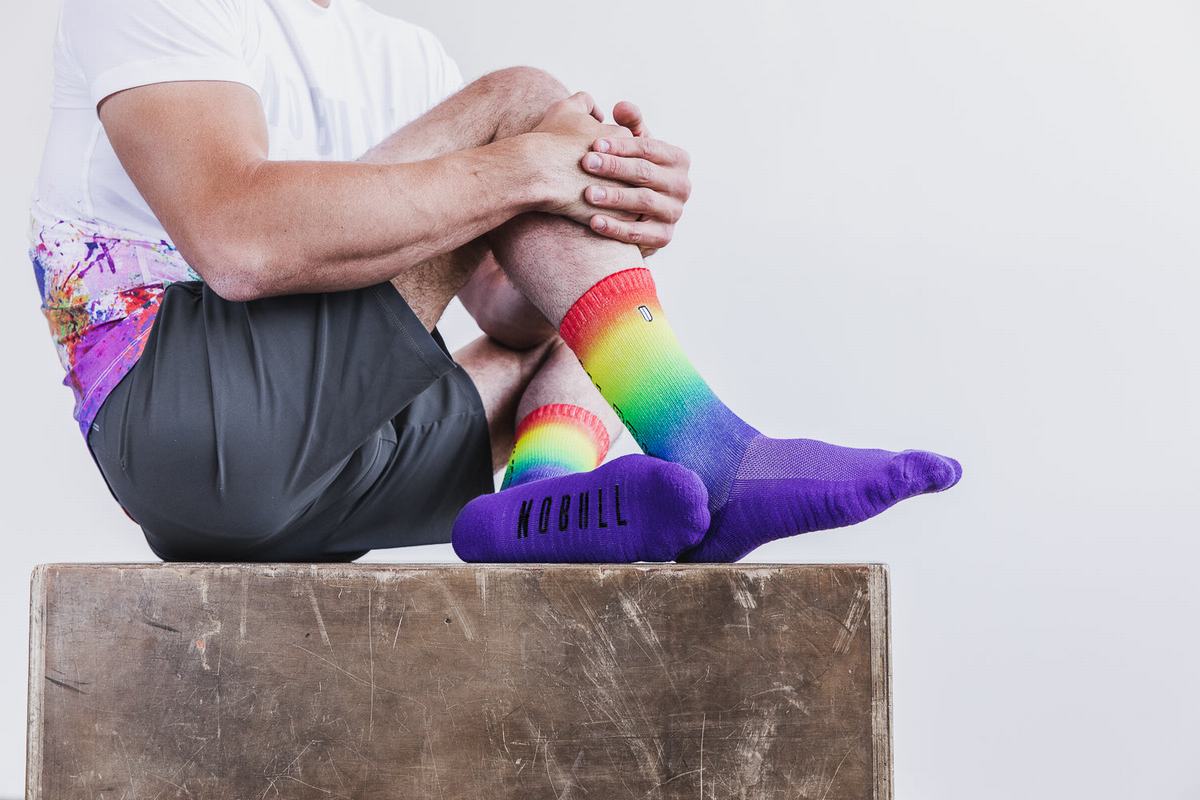 Chaussettes Nobull Crew All Pride Homme Multicolore | GX9402356