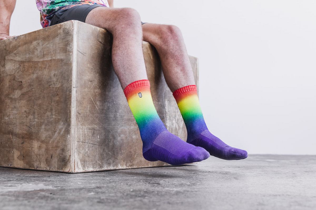 Chaussettes Nobull Crew All Pride Homme Multicolore | GX9402356
